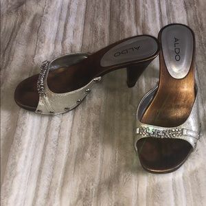 Aldo Stunning Silver Heels